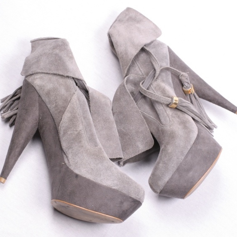 Colin Stuart Platform Booties. Like New. Size 7 - image 1